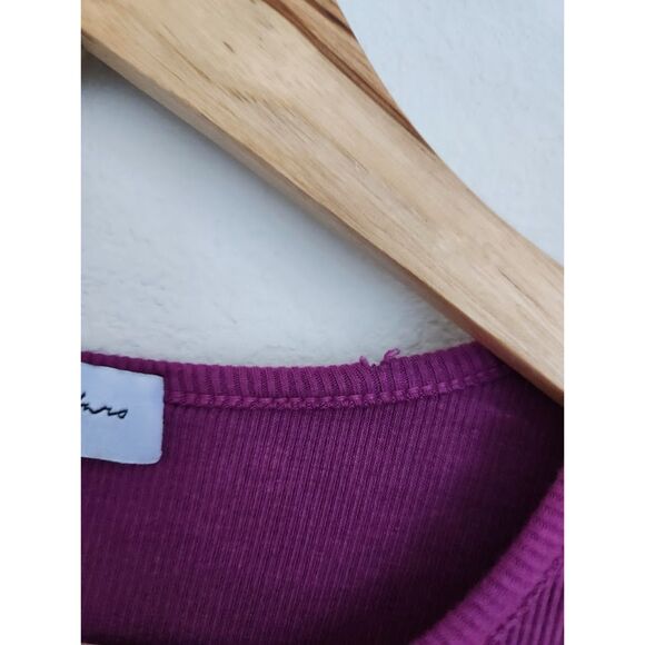 Michael Stars Fuchsia Long Sleeve Ruched Bodycon Dress | Size S - Picture 6 of 9